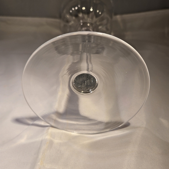 Hurricane Vase Champagne Vase Decorative Glass Centerpiece 12" Tall 4" Wide - Picture 7 of 10